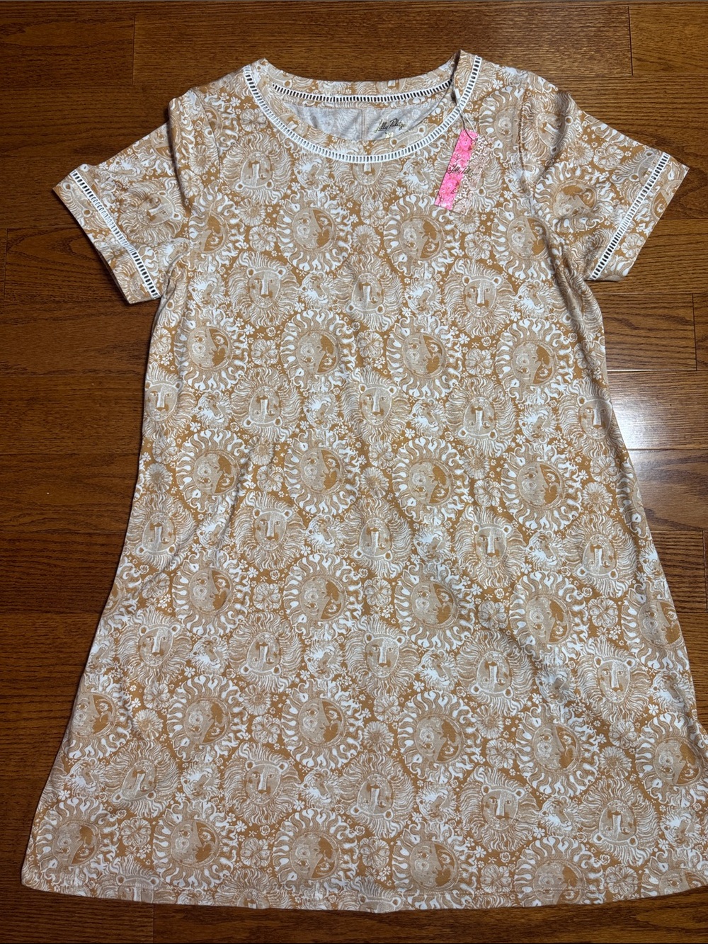 XL Lilly Pulitzer Cody Dress in Latte Lil Jim’s Stuff NWT